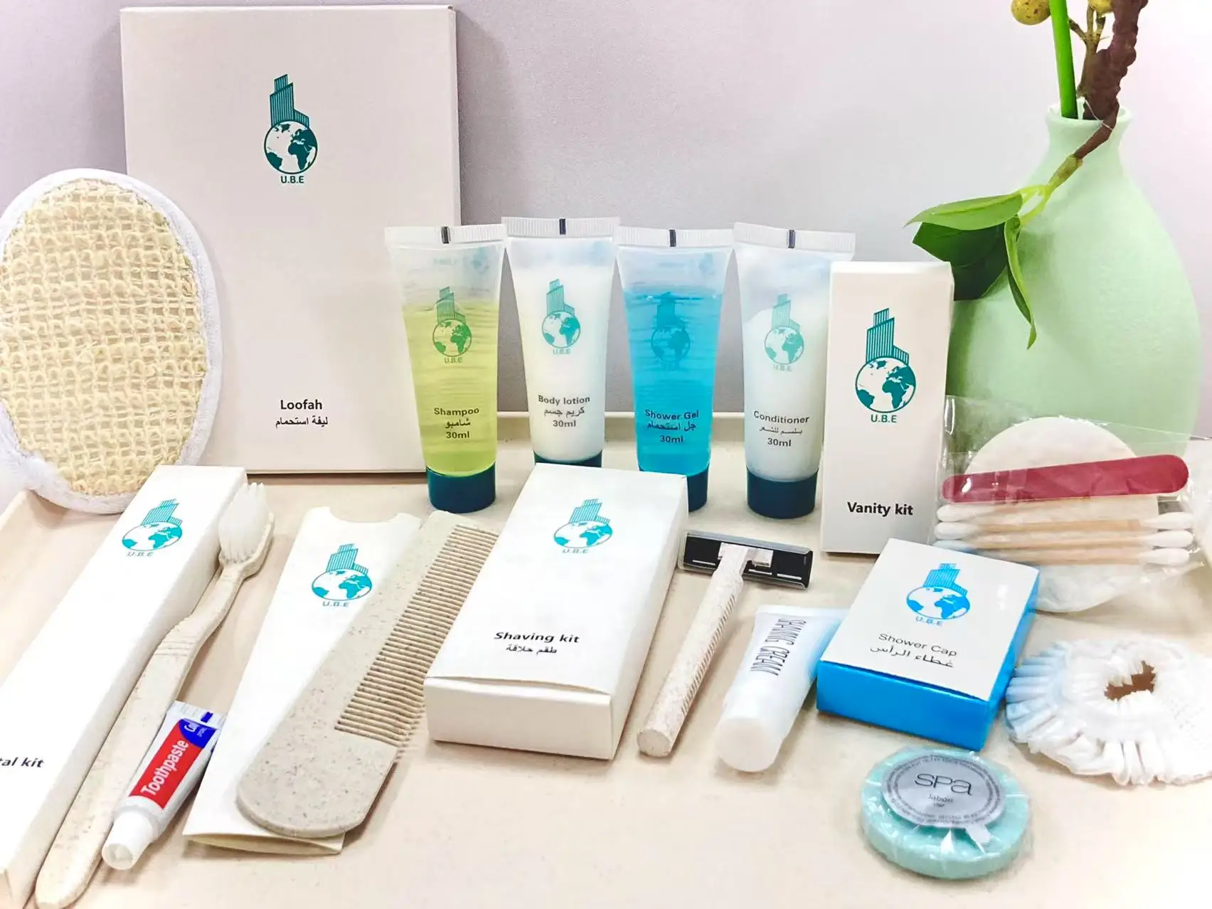 Eco-Friendly Hotel Amenities Kit Disposable Toothpaste Set in Portable ...