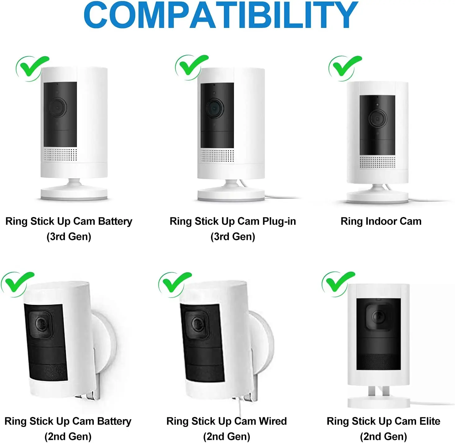 360 Degree Adjustable Indoor/outdoor Mounting Bracket For Your Ring