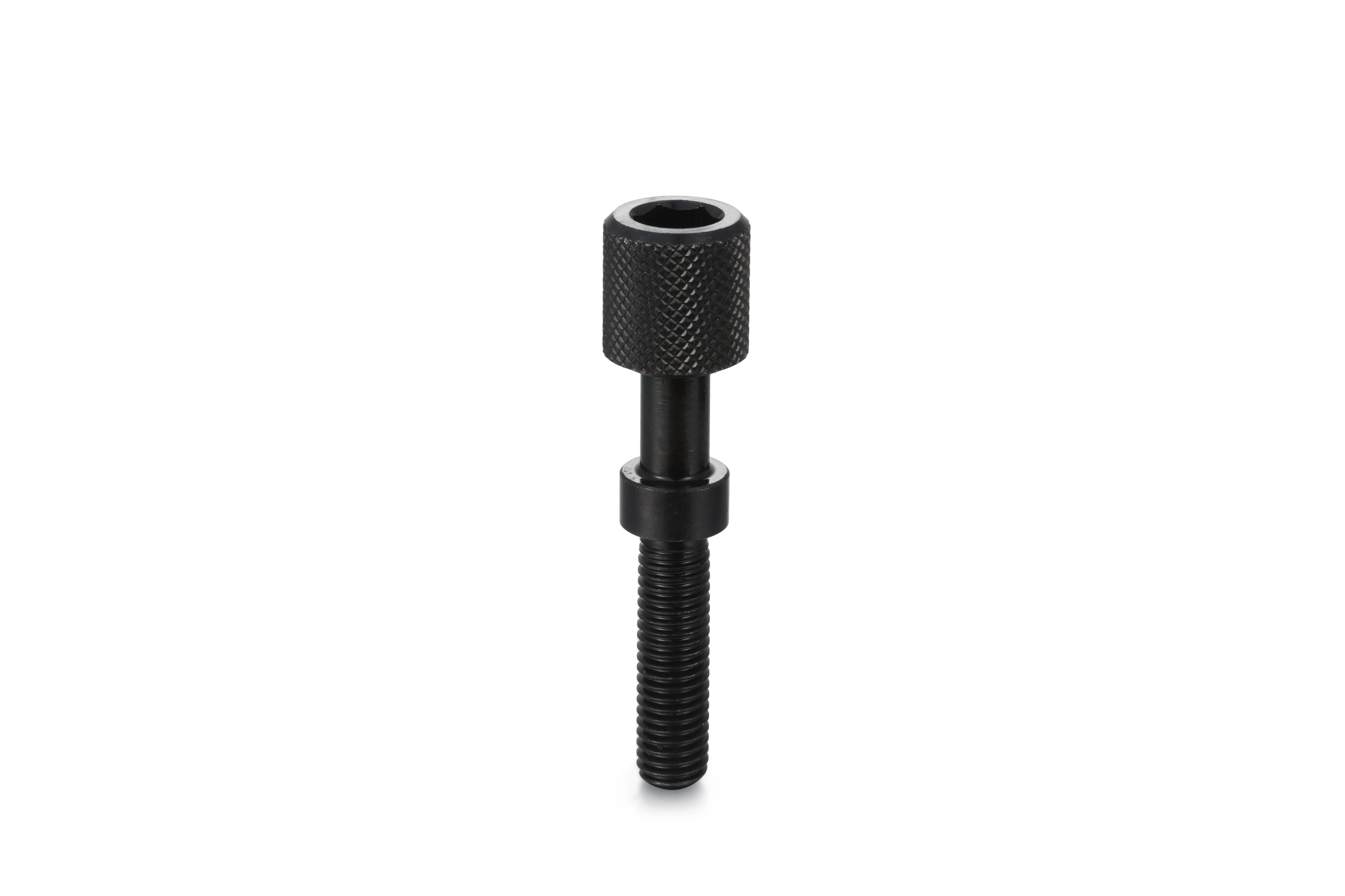 Good quality OEM CNC stainless steel knurled handle hexagonal hole screw stud factory