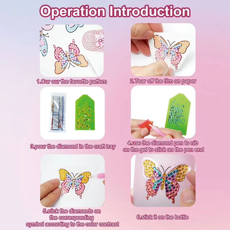 Yaxin Decora tus propios kits de botellas de agua gema diamante