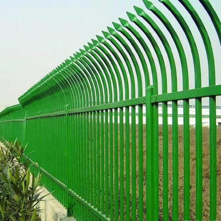 Fence Panels Powder Factory Customizable Galvanized Steel Wrought Iron Chinese Coated Black Pvc Coated Metal 3D Modeling Hotels