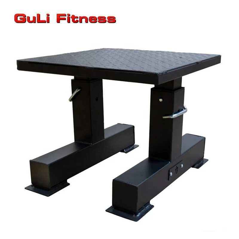 Guli Fitness Adjustable Workout Exercise Plyo Step Platform Box Aerobics Squat Stool for Home Gym Plyometric Jumping Exercises