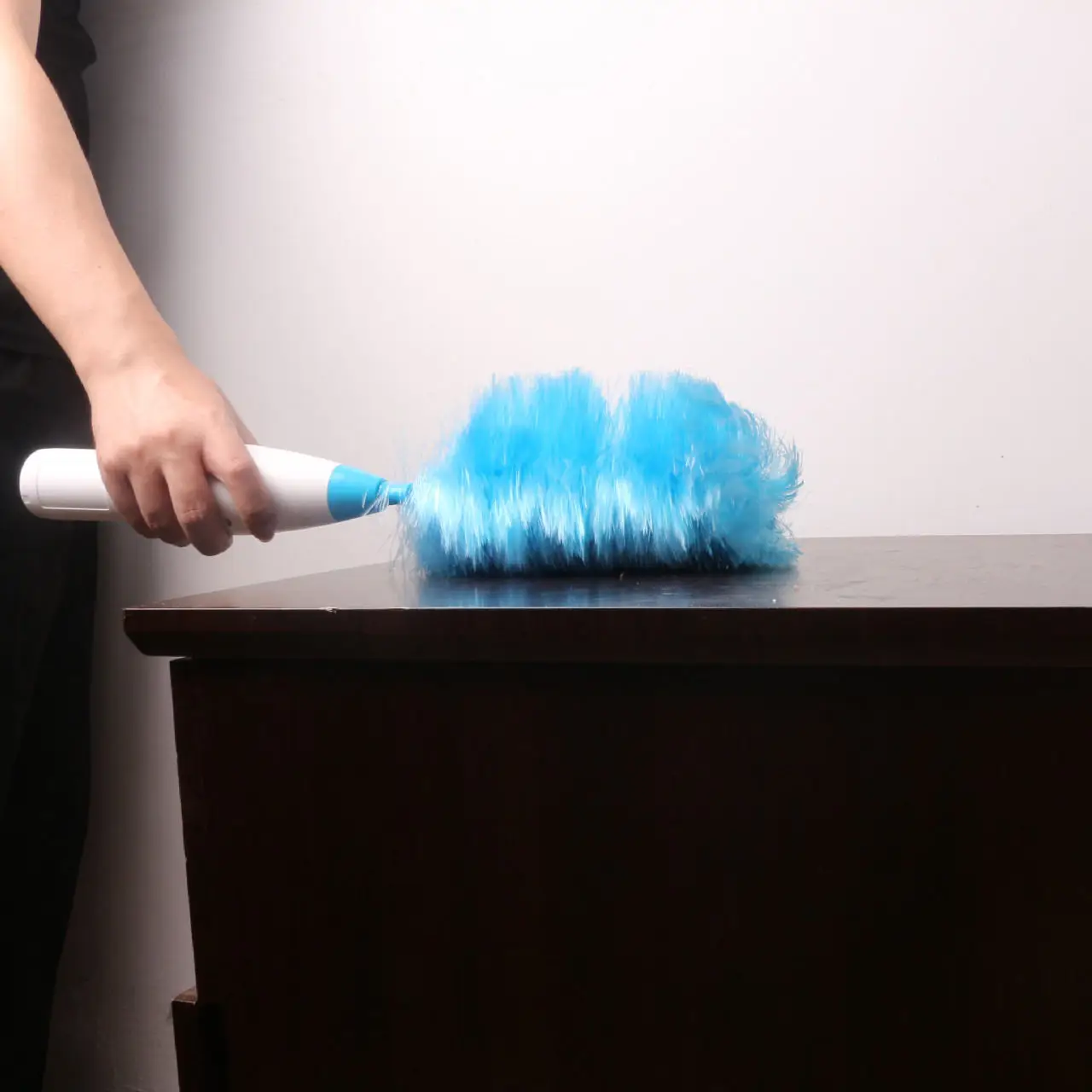 Multifunction Electric Feather Spin Duster Direct Go Duster Battery Changeable Head Magic Microfiber Duster