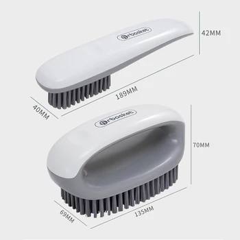 Long Handle Scrubbing Bristle Brush for Sneaker Shoes Washing Bathroom Laundry Clothes Plastic Cleaning Brush