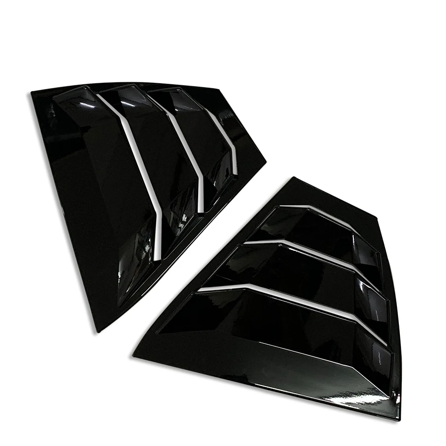 Rear Window Louver Shutter Trim for Nissan Sentra Sylphy 2020 - 2022 Tiypeor Glossy Black