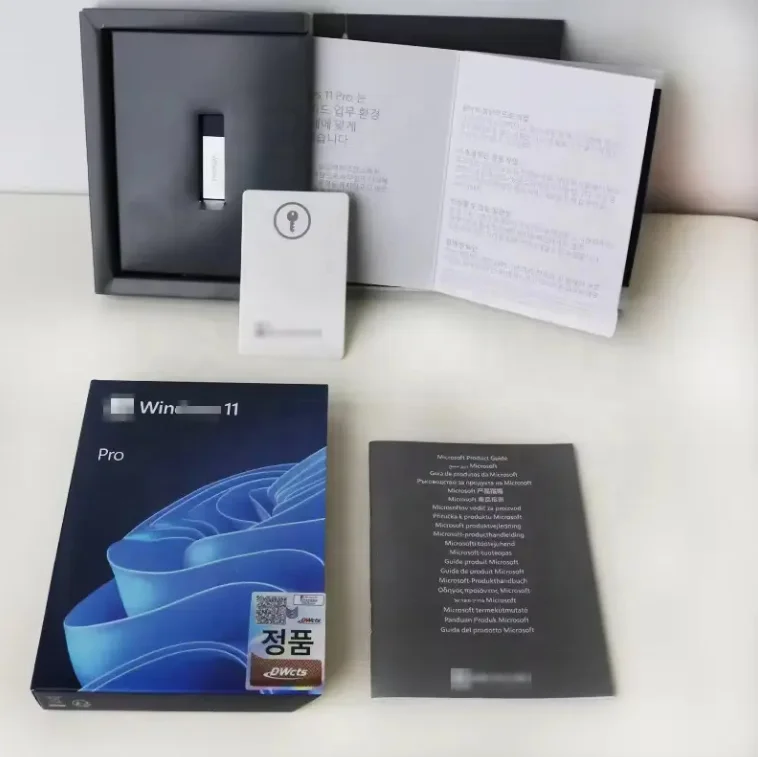 Windows 11 Pro USB Retail BOX - Lifetime License & Online Activation