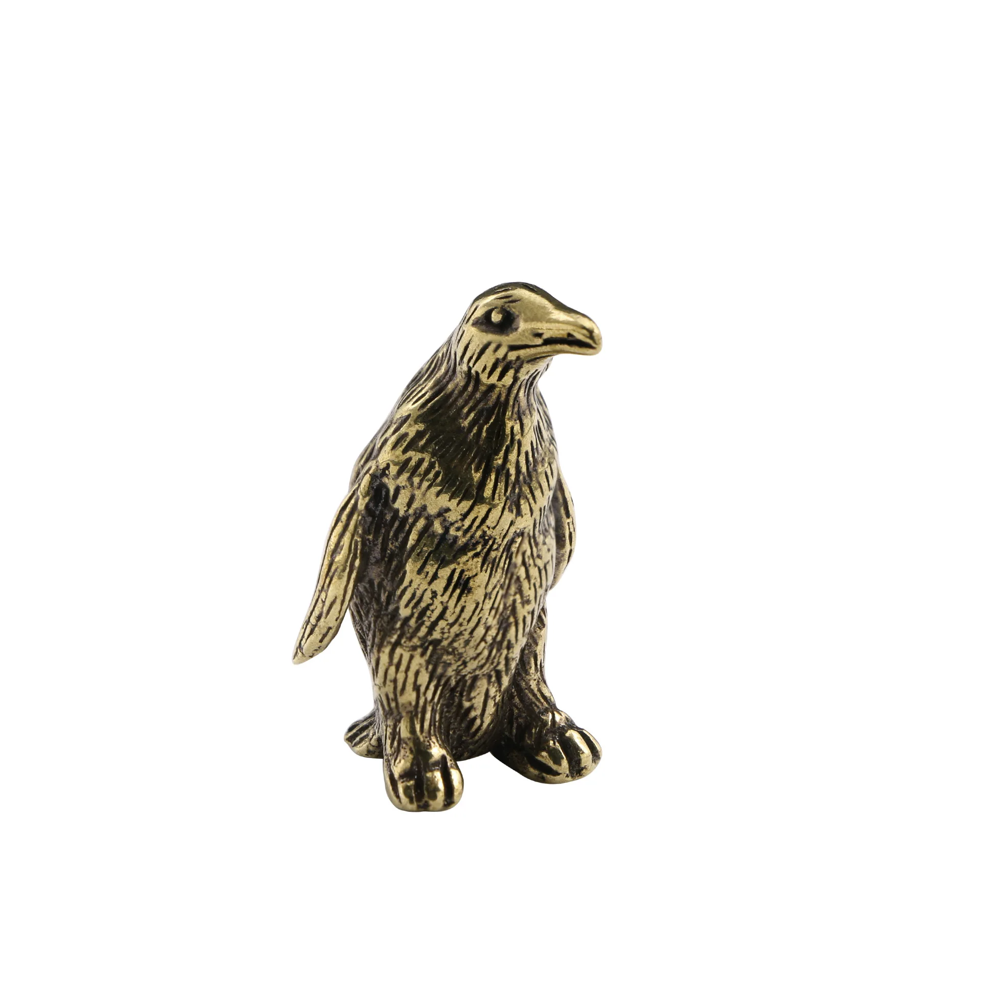Antique Brass Penguin Ornaments Penguin Statue Desktop Decorative 