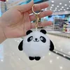 Chubby panda with big eyes + gold buckle - tall 8c