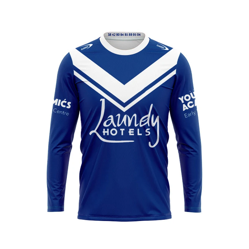Sublimated Printing Quick Dry Australia New Zealand  Warriors Club Team Uniform Set Nrl League Long Sleeve Mens Jerseys