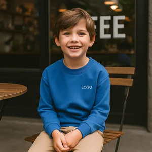 Custom Custom Kids Cotton Fleece Sweatshirt 3-Pack Boys & Girls Pullover Crew Neck Tops Soft Warm Autumn Winter Casual Wear