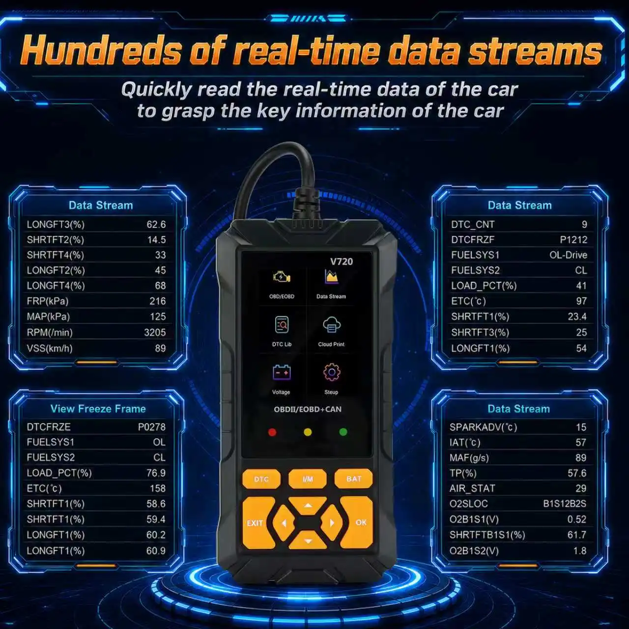 PCMOS OBD2 Diagnostic Scanner - view 6