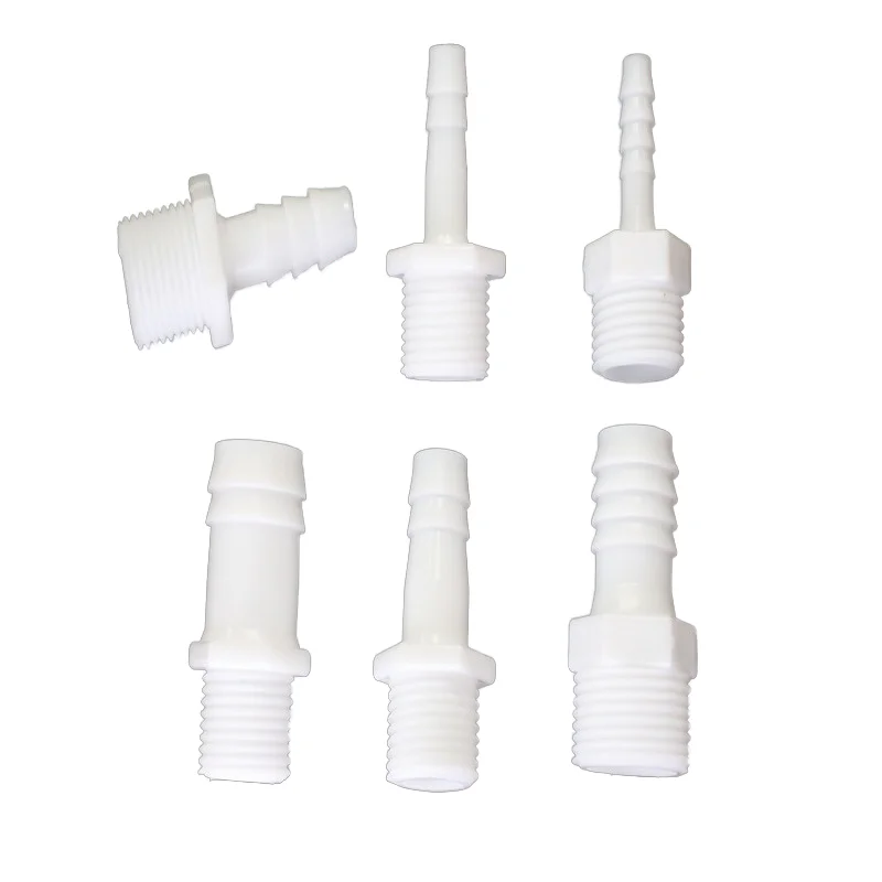 G1/2 Threaded English Screw Plastic PP Male Pagoda Quick Connect Fitting Polypropylene Straight Connector