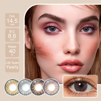 Free Shipping Freshgo Eye Hidrocor Natural Eye Contact Boxes Colored Contacts Eye Lens Lentilles Lentes De Contacto Paper Box