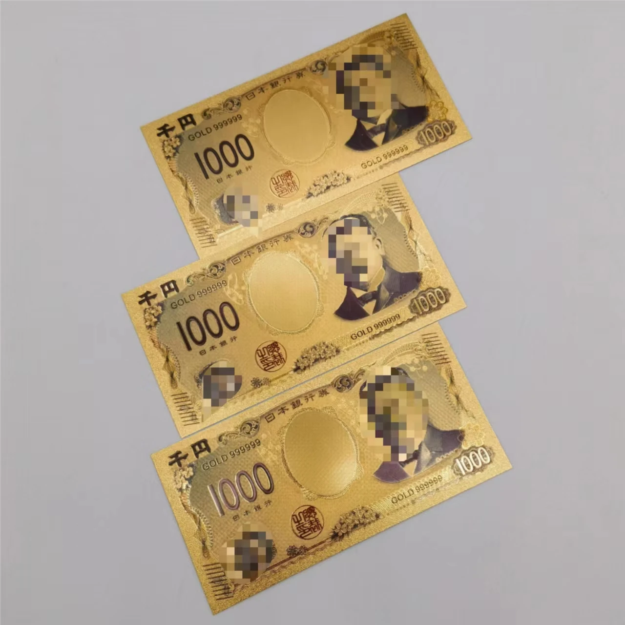 日本定制彩色钞票日本钱10000美元金箔钞票收藏