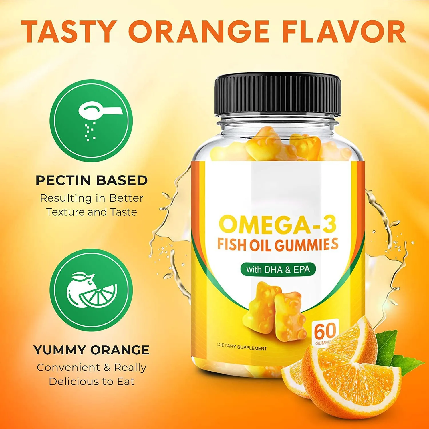 Eherb OEM Brain Function Improvement omega 3679 Gummies Heart Health Support Fish Oil omega 3679 Softgel Gummies Candy