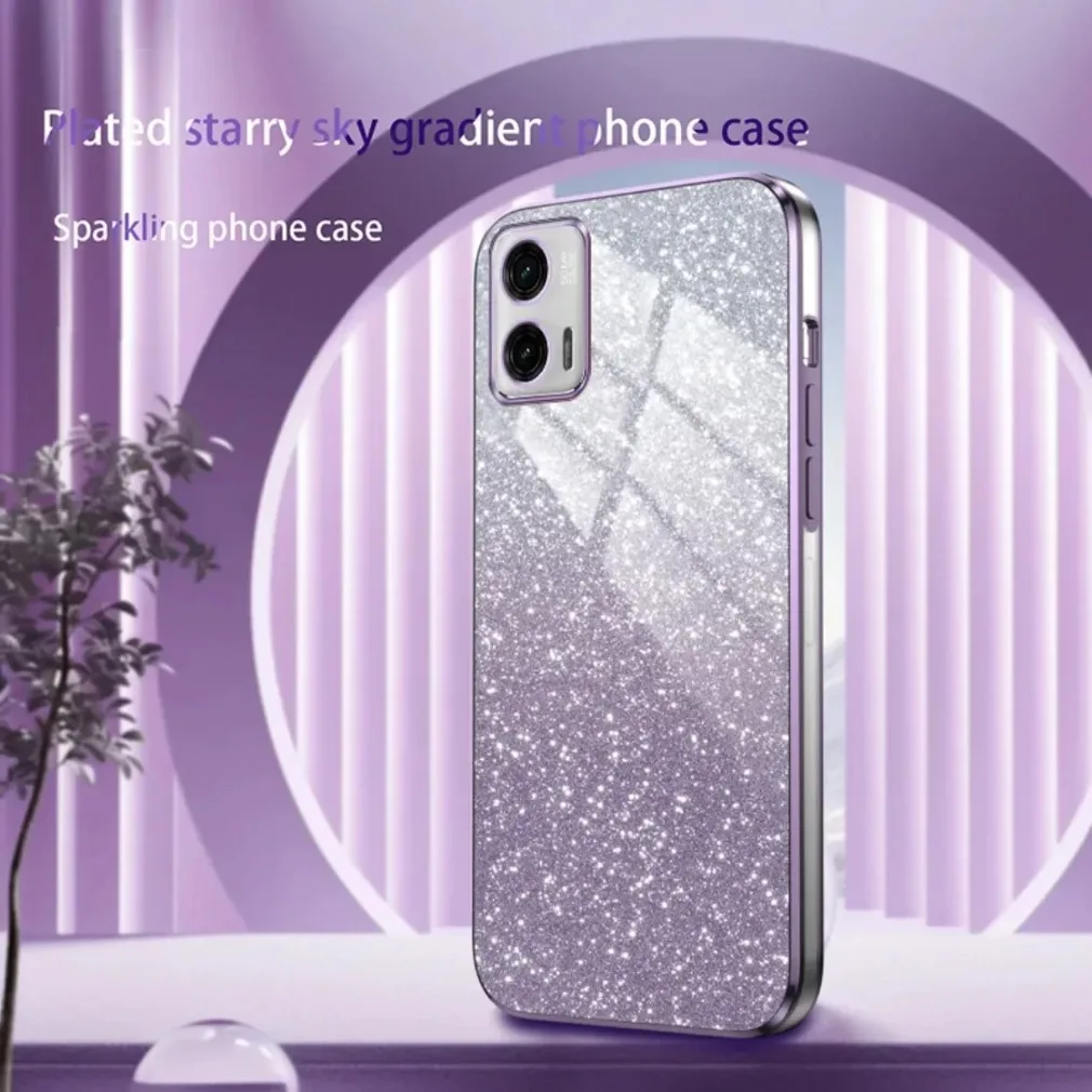 32nd Serie Floreale Gel - Custodia Trasparente con Design Floreale per Samsung Galaxy A52, A52 5G & A52S 5G, Cover Posteriore Rigida con Bordi in Gel TPU - Vintage Rosa Blu
