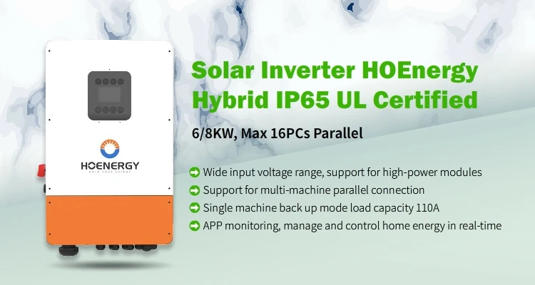 Hoenergy Hybrid Solar Inverter Hoenergy 5kva 6kva 8kva 10kva Household ...