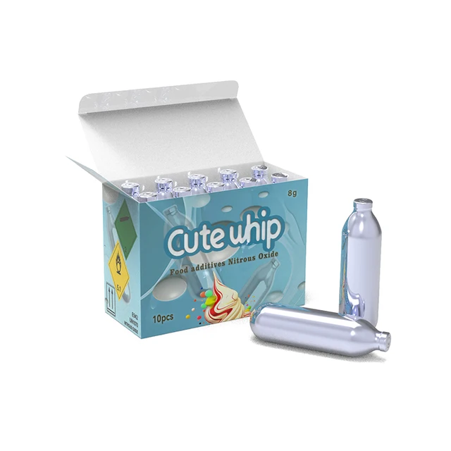 CuteWhip Original Factory Wholesale 8g Whipped Cream Charger for Kitchen Amazon Supplier