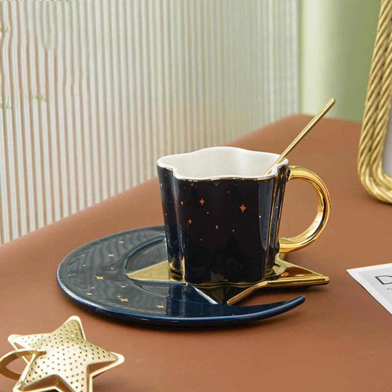 Creative Moon and Sun Design Ceramic Coffee Mug
