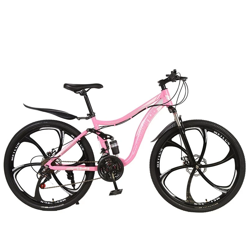 Wholesale Moutainbike 26 Inch Bicycle 21speed Six Knife Wheel Wheel Double  Brake MTB Cycle for Women Bicicleta Bicycle Bike