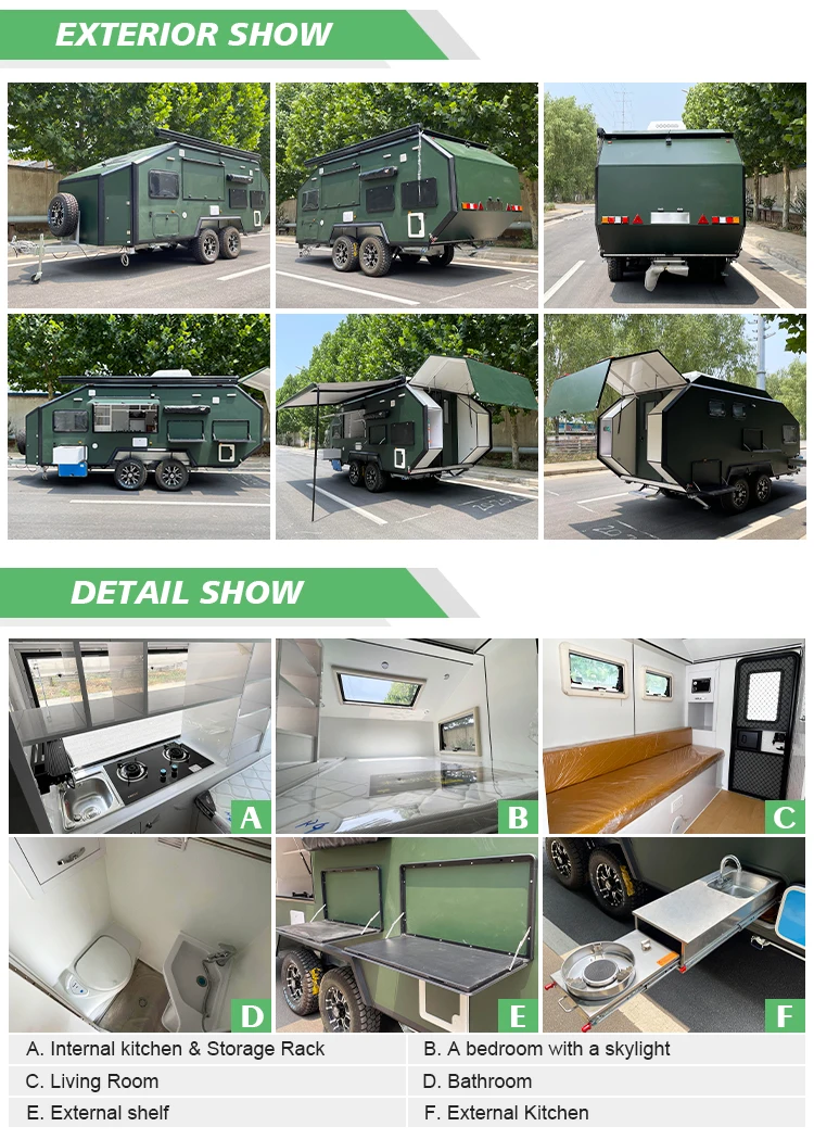 Onlywe Custom Offroad Camping Trailer Off Road Hybrid Caravan
