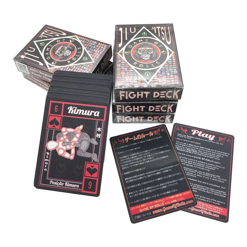 High Quality PVC Plastic Poker Werewolf Playing Cards 100% Waterproof with Customizable Logo and Tuck Box