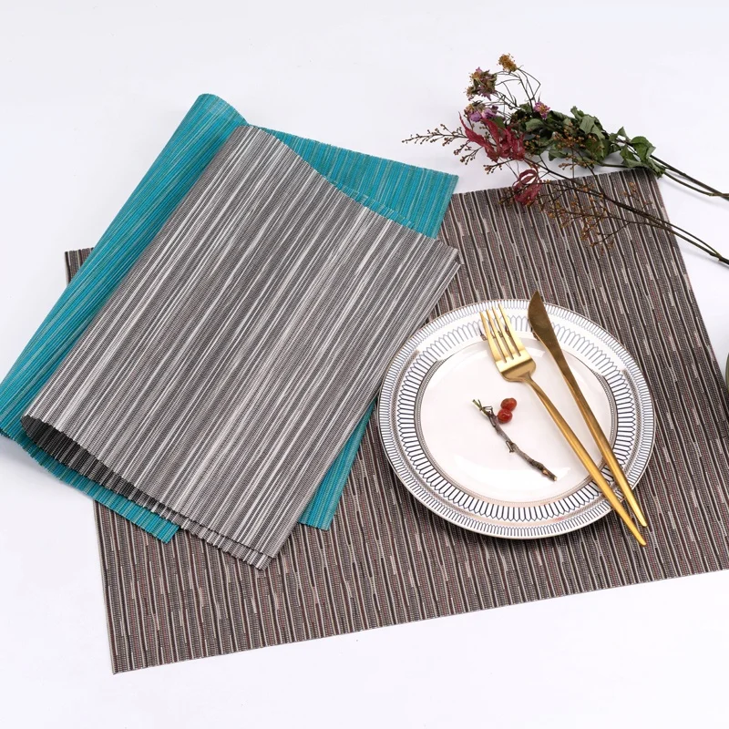 Starunk Environmental Protection Pvc Placemats Solid Color Heat