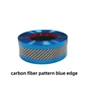 carbon fiber pattern -blue edge