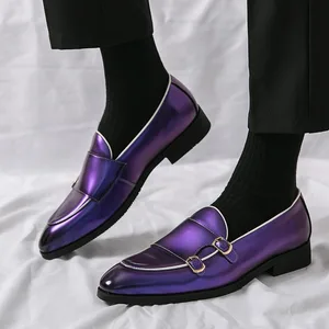 Men's Shoes Summer Breathable 2026 New Casual Slip-on Loafers Gommino Men's Business Formal Leather Shoes Men
