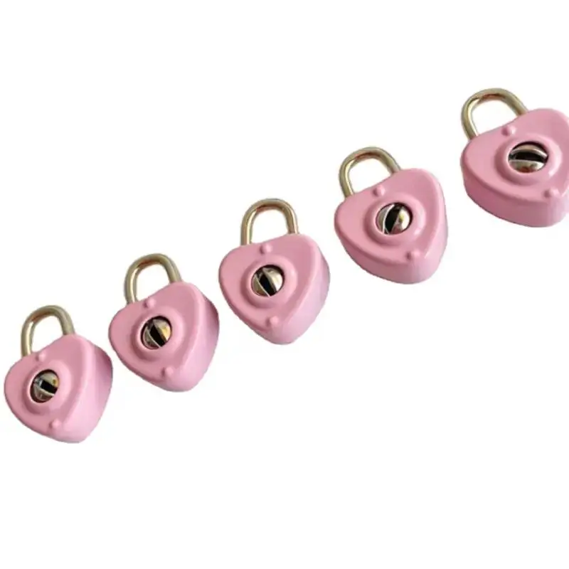 Lucchetto Piccolo 39x30 Mm Set 3 Lucchetti A Cuore Vintage - Mini
