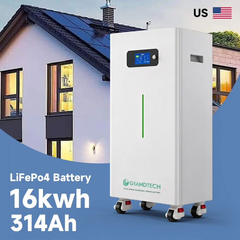 US Stock 16Kwh Solar Energy Storage System Powerwall 51.2V 10Kwh 14Kwh 15Kwh 280Ah 314Ah Power Wall Lifepo4 Lithium Battery