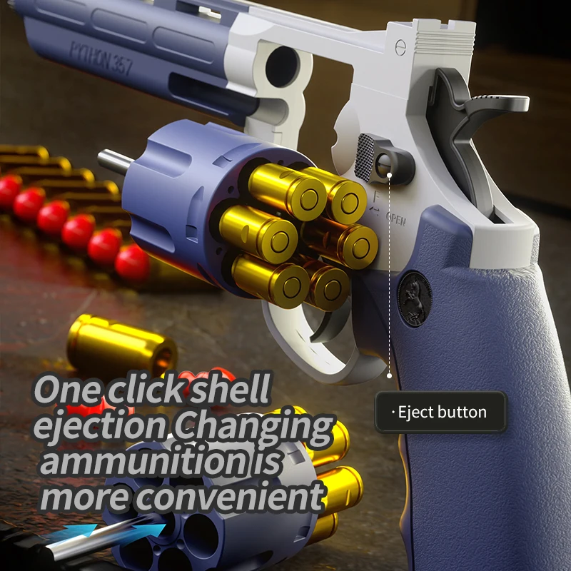 Latest Design ZP-5 for Toy Gun for Boys Soft Shell Left-Wheel Firing Linkage Chambered Smash Cannon Juguetes Revolver Model
