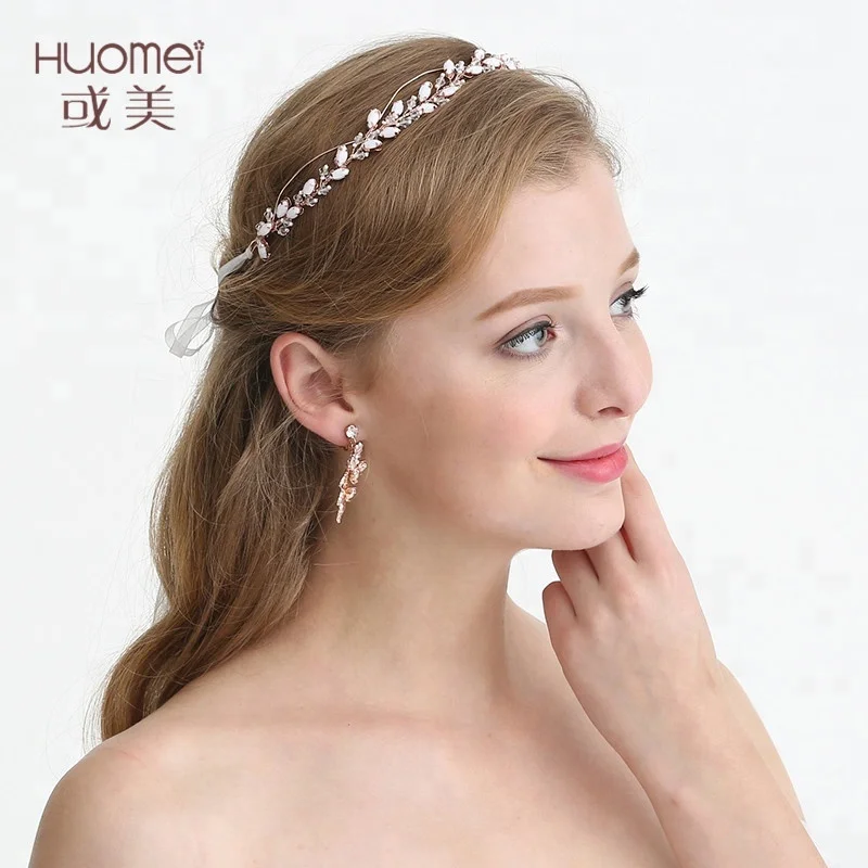 Оптовая продажа ручной работы свадебные пояса аксессуары для волос со стразами свадебный головной убор женщин