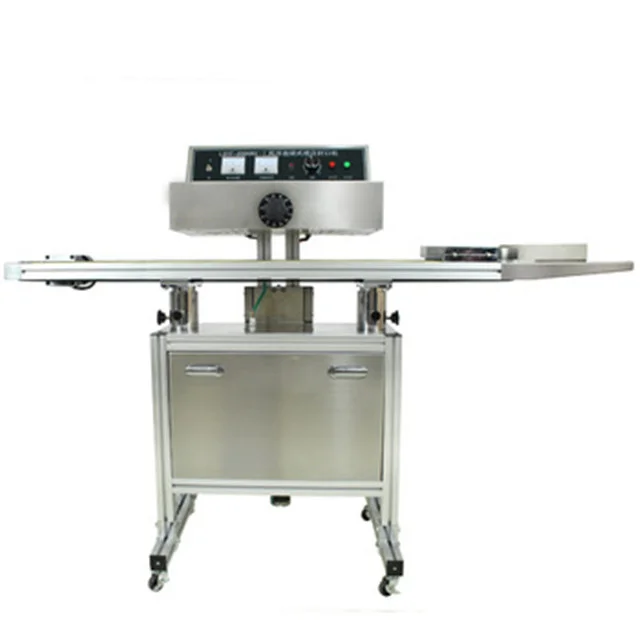 YTK Fully Automatic Electromagnetic Aluminum Foil Plastic Bottle Continuous Induction Sealing Machine With Conveyor