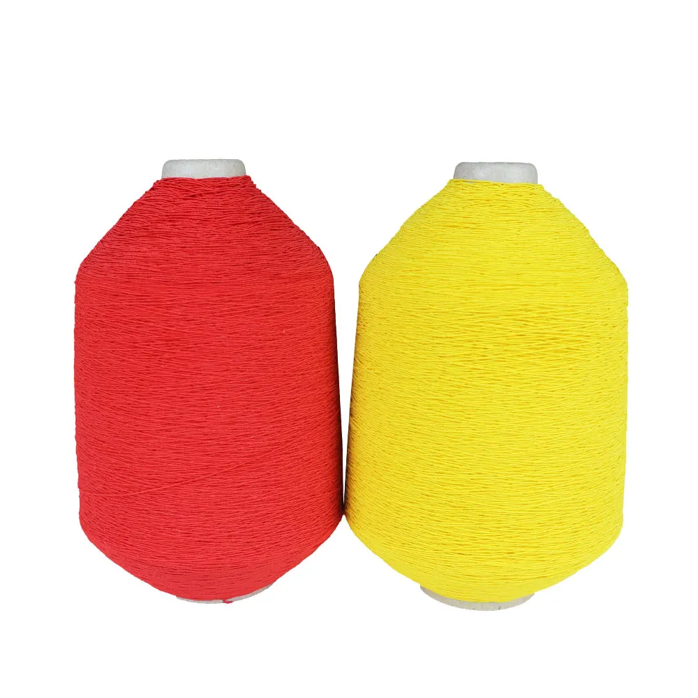 Raw Material Polyester Yarn Neoprene Elastic Yarn Latex Rubber Thread Spandex Yarn for Knitting and Weaving