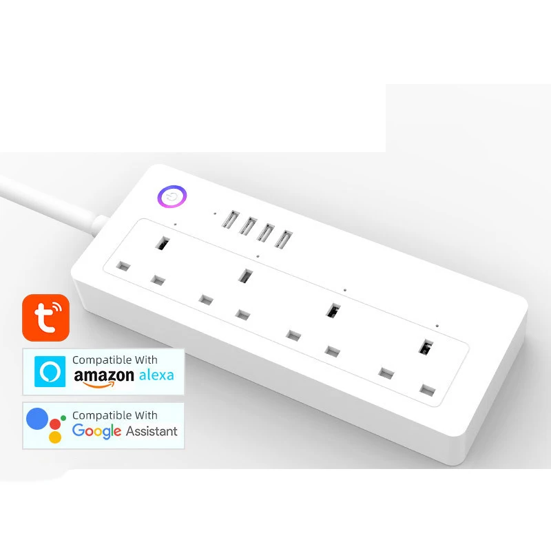 WiFi Smart Power Strip Socket Compatible with  Alexa Google