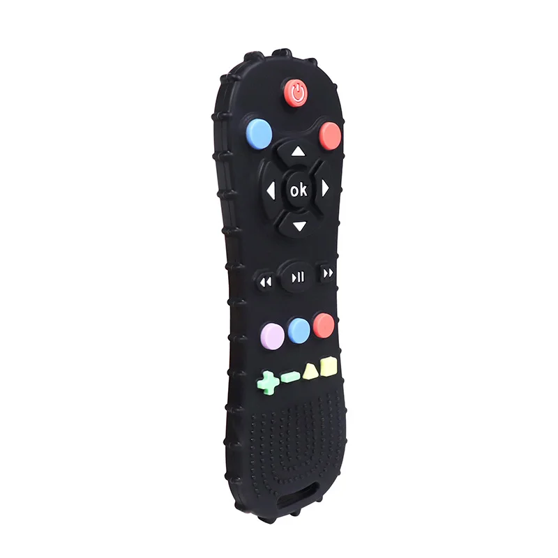 New Design 6-12 Month BPA Free  Baby Teething Toy Funny TV Remote Control Shape Teething Relief Toys details