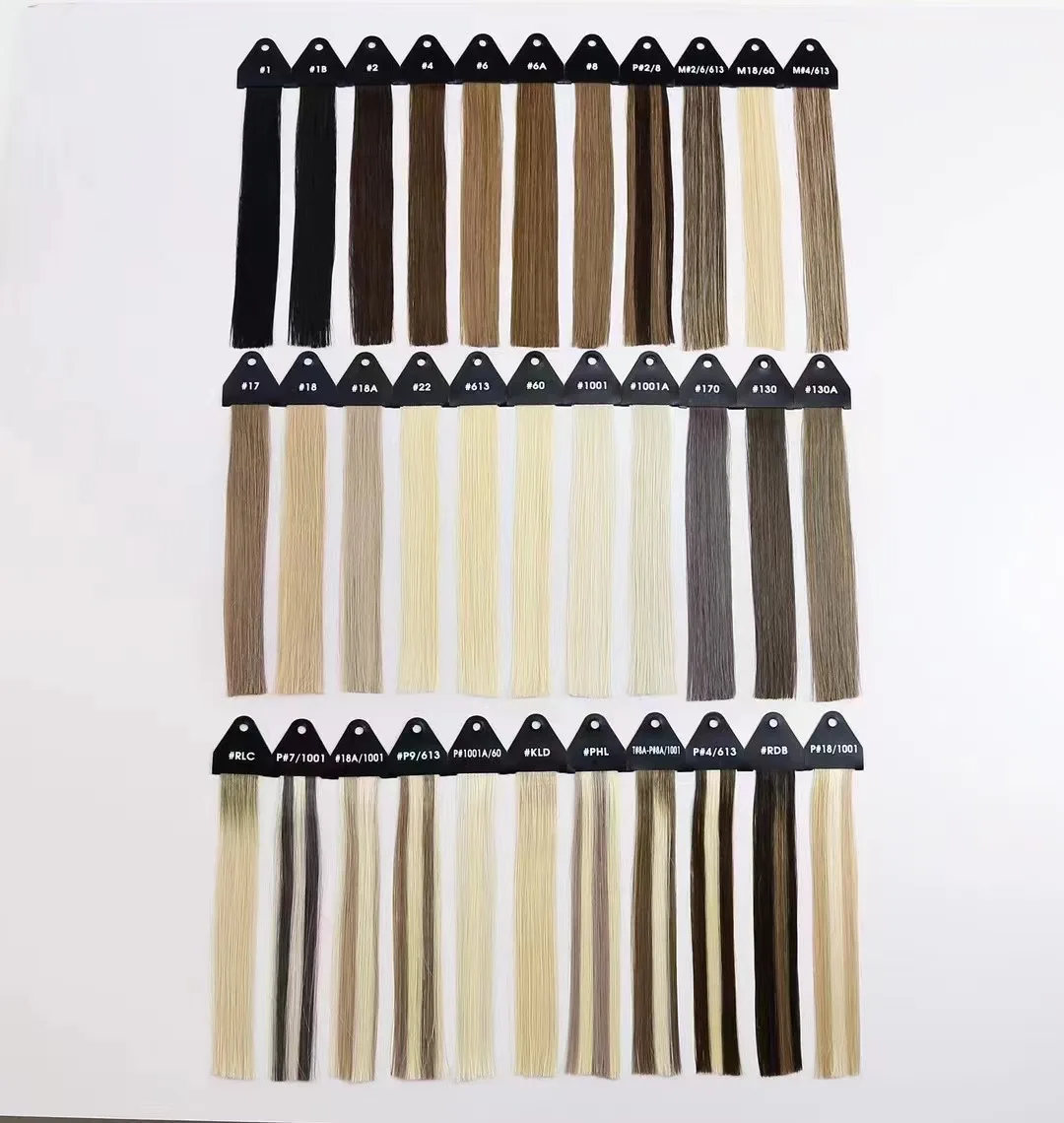 Russian Virgin Thin Invisible Genius Weft Hair Extensions in the Stock White Color Double Drawn Human Hair Genius Weft