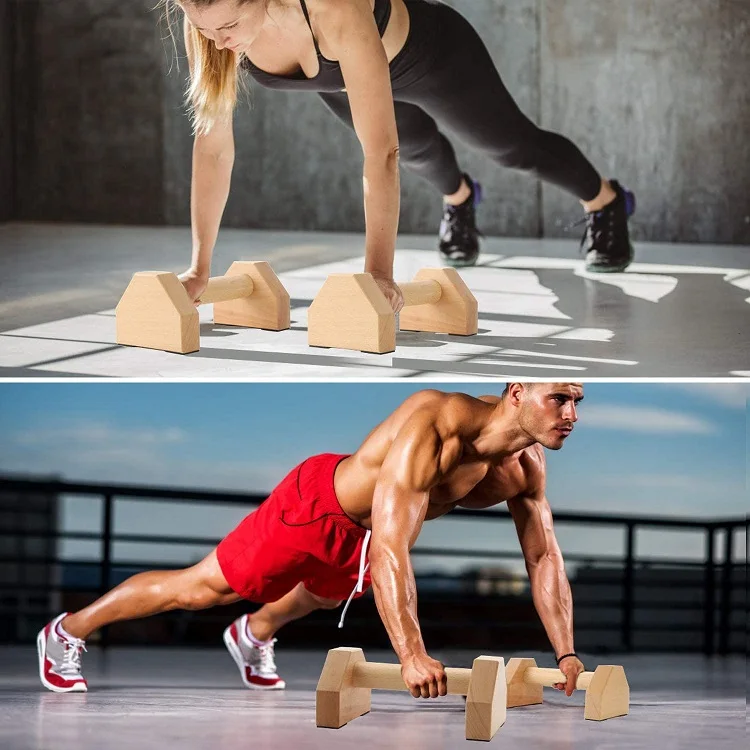 ウエイトトレーニング High Quality Wooden Parallettes 61LnkG3yejL._AC_UF894,