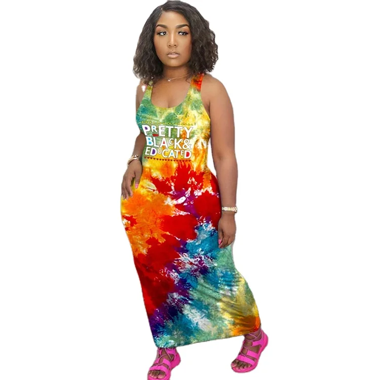 Ladies Fashion Sleeveless Letter Print 