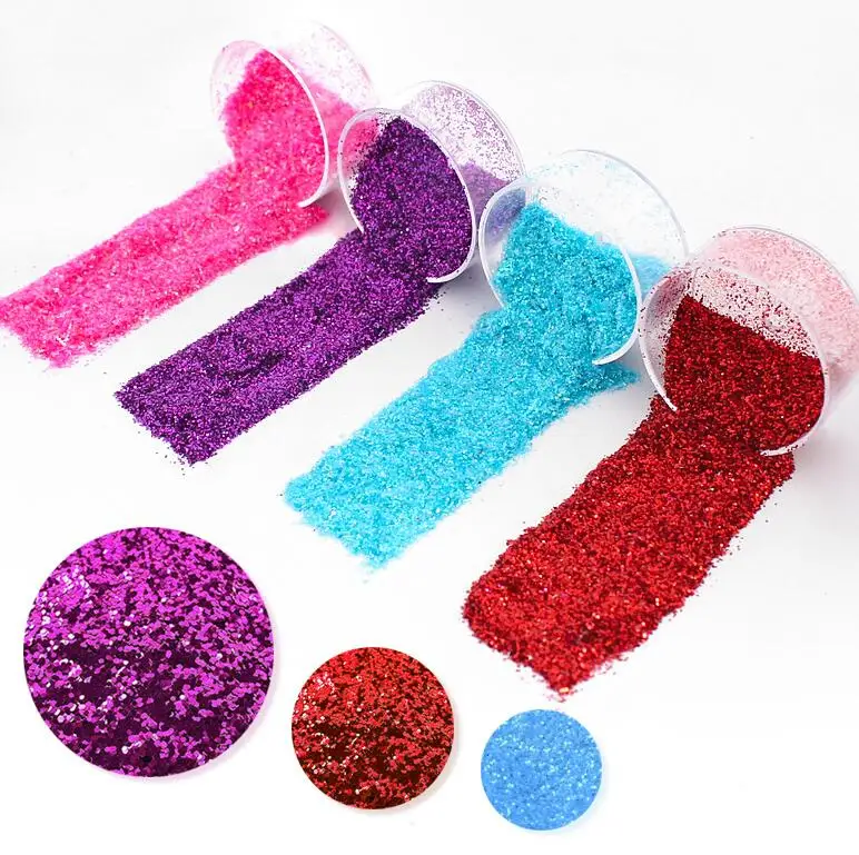 Популярные Модные Блестки для ногтей, биоразлагаемые блестки, рождественские пайетки в оптовой упаковке