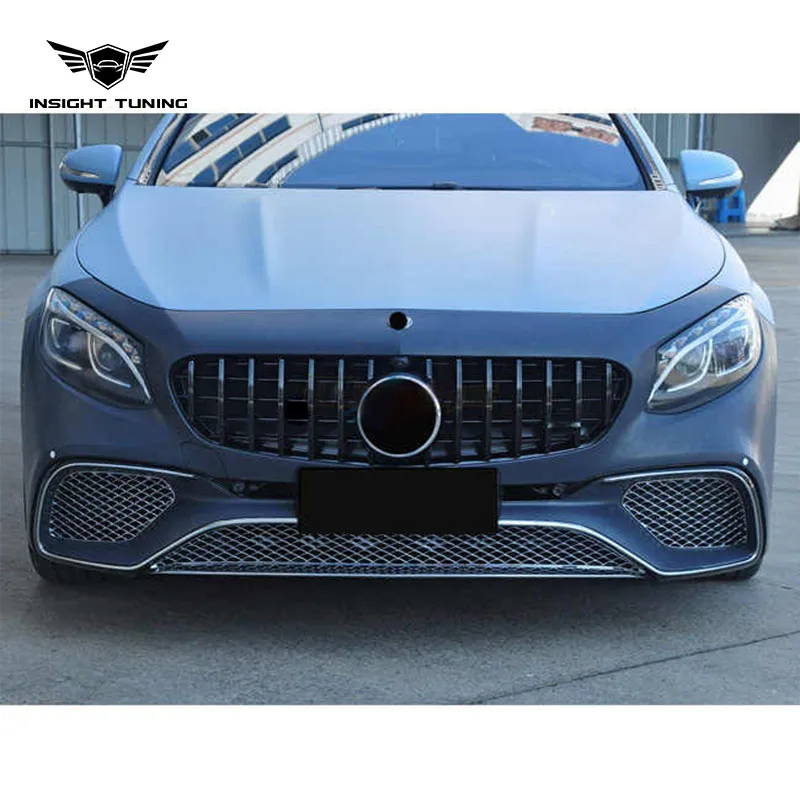 Auto Accessories W222 Upgrade To S63 Bumper Lip Grill Bodykit For ...