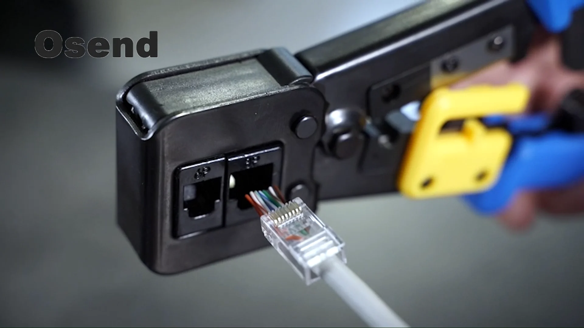 Pass Through Rj45 Rj11 Rj45 Connector Cat5e Cat6 Cat6a Utp Rj