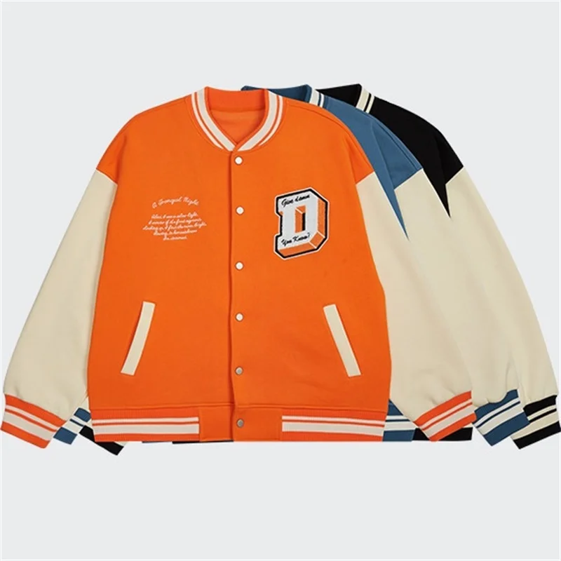 New Arrival High Quality Baseball Jackets Loose Casual Jackets Men'S Bomber Jackets gallery 4
