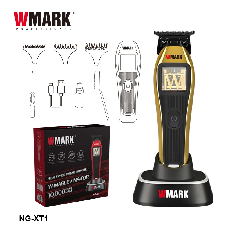 WMARK NG-XT1 DLC Blade Hair Clipper Rechargeable Beard Trimmer