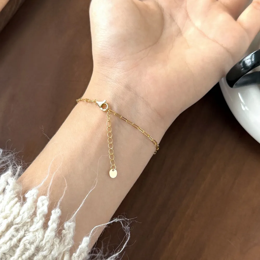 KAKODIY Finest 925 Sterling Silver Chain Five Polished Surface Beads Pendant Bracelet Women's Jewelry detail 3