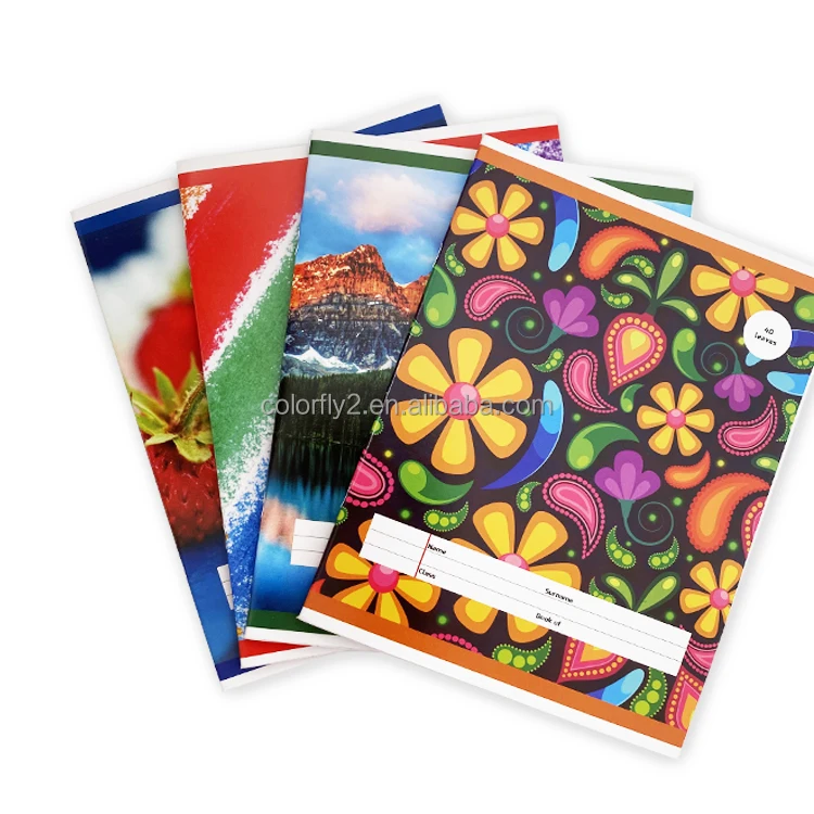 50 Sheet A4 A5 Saddle Binding Notebook Ivory Board Student Exercise ...