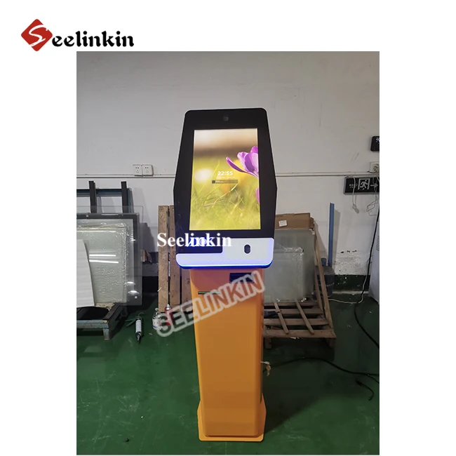 Interactive cash QR restaurant self order digital touch screen stand pc manufacturer internet floor standing payment kiosk