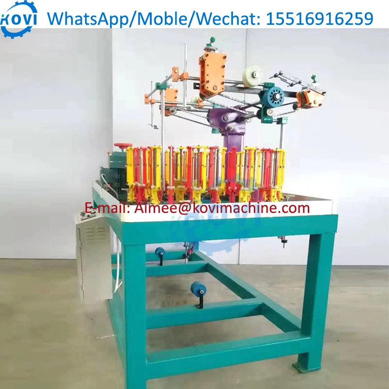 High Speed Braid Cord Making Machine Elastic Cord Round Rope String Braiding Machine 32 Spindle Rope Braider Machine