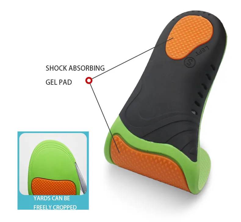 Rigid Orthopedic Insoles Flatfoot Orthotic Arch Support Shoe Inserts